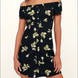 Obey Rosa Floral Print Dress